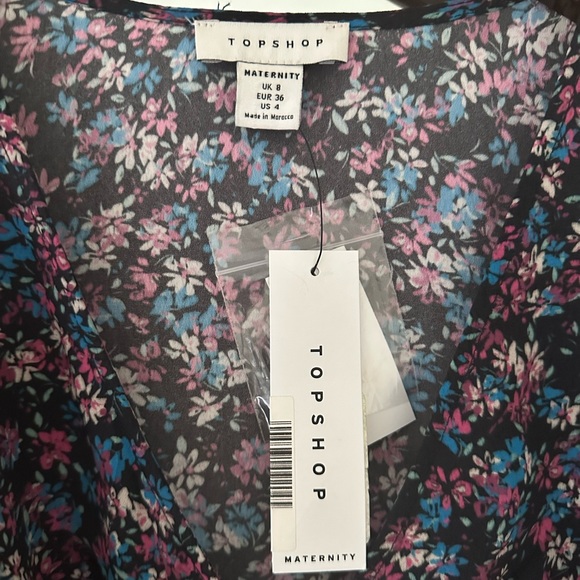 ASOS Maternity Floral Print Button Down Midi Tea Dress - Picture 5 of 6